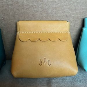 NEW Portland Leather Goods Penny Pouch in Sunflower
